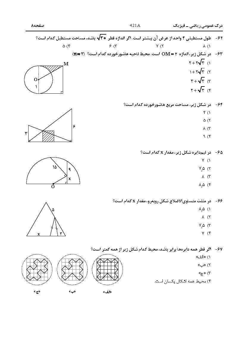 سوالات کنکور هنر اردیبهشت 1404
