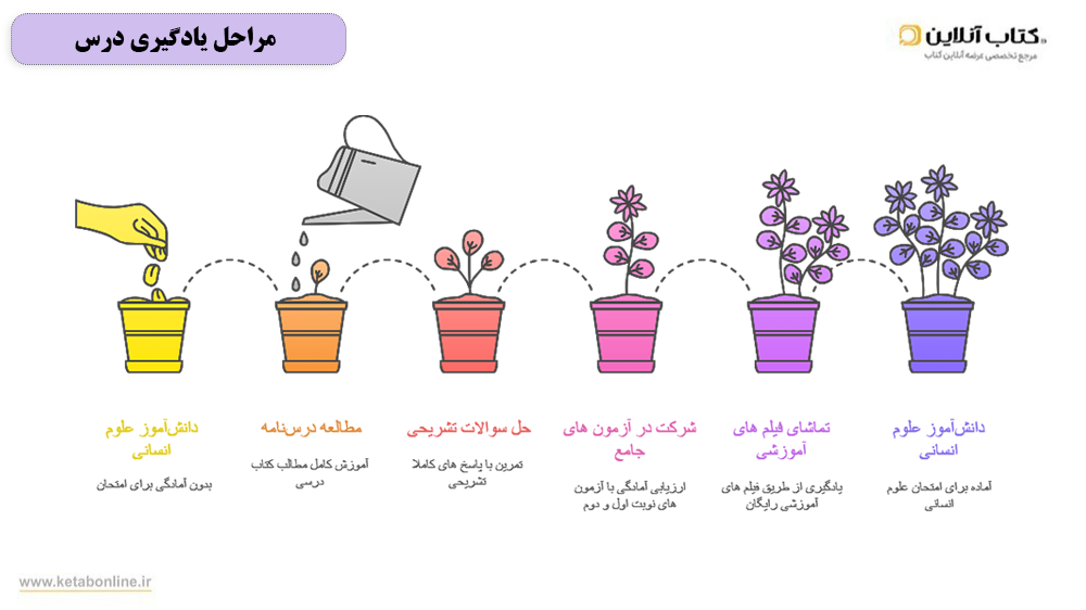 مراحل یادگیری درس علوم و فنون یازدهم فرمول بیست
