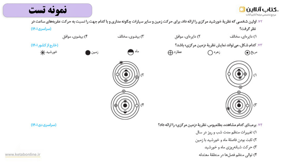 کتاب زمین‌ شناسی جامع کنکور مهر‌و‌ماه تست